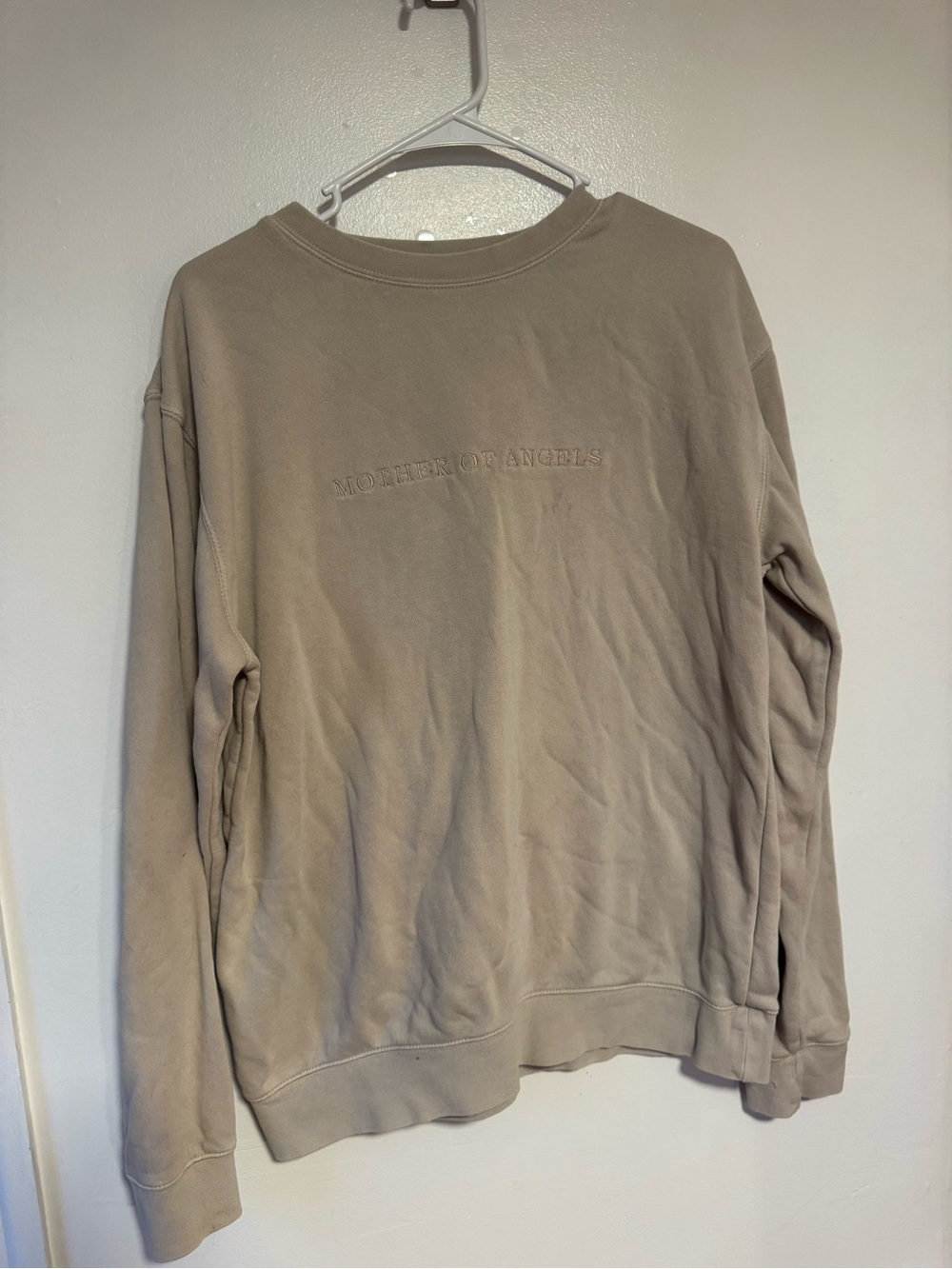 alexandra & wells “Mother of Angels” Signature Fit Crewneck Sweatshirt